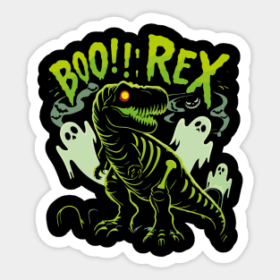 Halloween Dinosaur Boo Rex Sticker